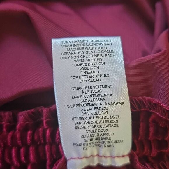 HOUSE OF HARLOW 1960 Dress Women's One Shoulder Velvet Ruched Side Garnet Nicole - Picture 9 of 9